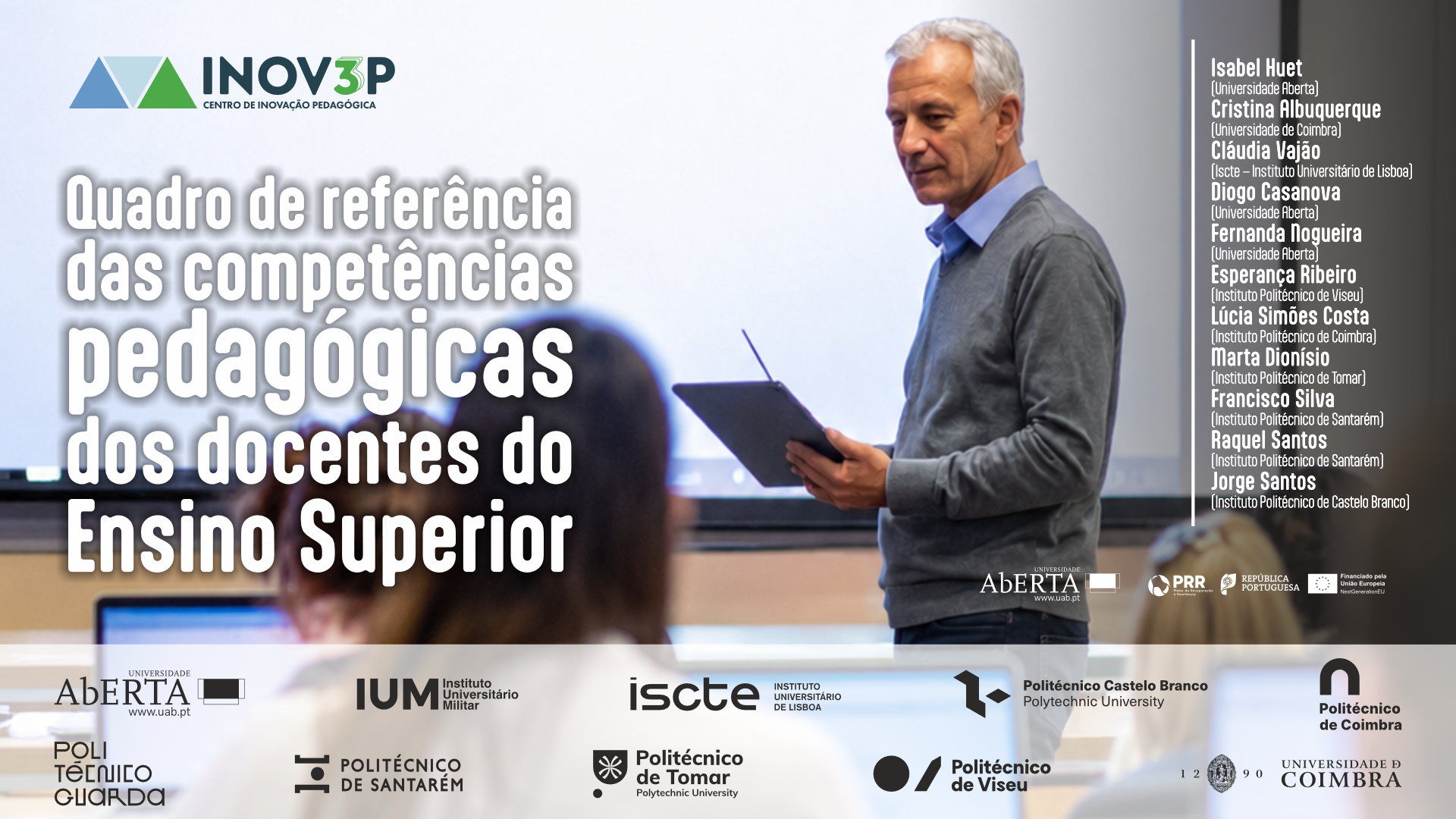 Capa do Quadro de referência das competências pedagógicas